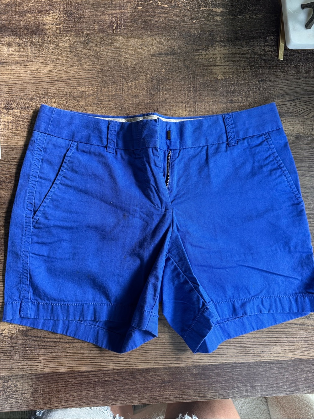 J. Crew Bold Blue Cotton Chino Shorts